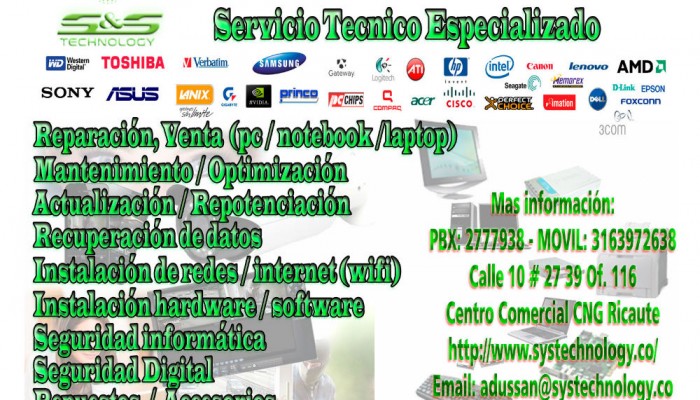 servicios, venta, reparacion, servicios, Instalacion, systechnology.co