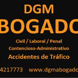 letrero dgm abogados