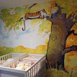 pintura decorativa en interiores de casas con niños