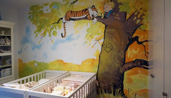 pintura decorativa en interiores de casas con niños